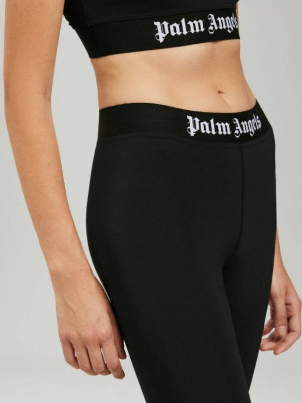 Palm Angels NWT Classic Logo Leggings Black Streetwear